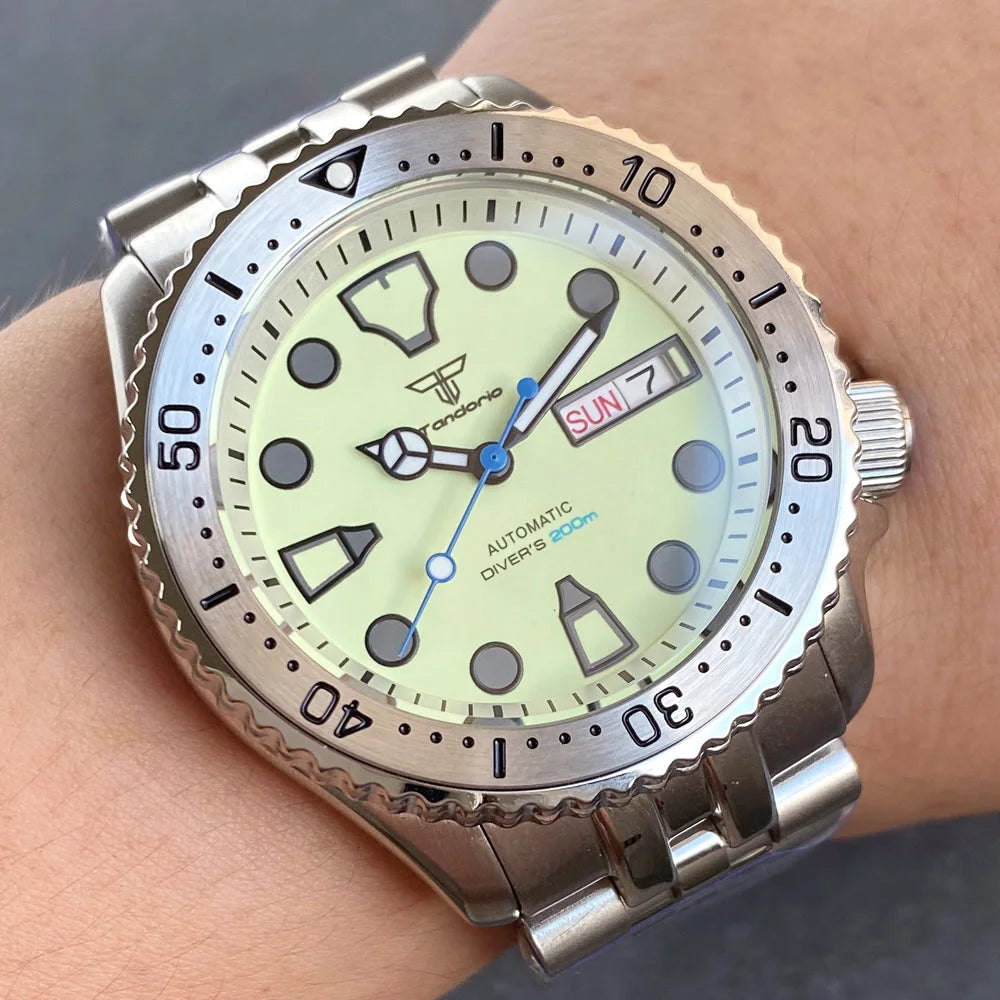 Tandorio SKX Diver TD255 41mm Sapphire 200m waterproof NH36A Rotating Bezel