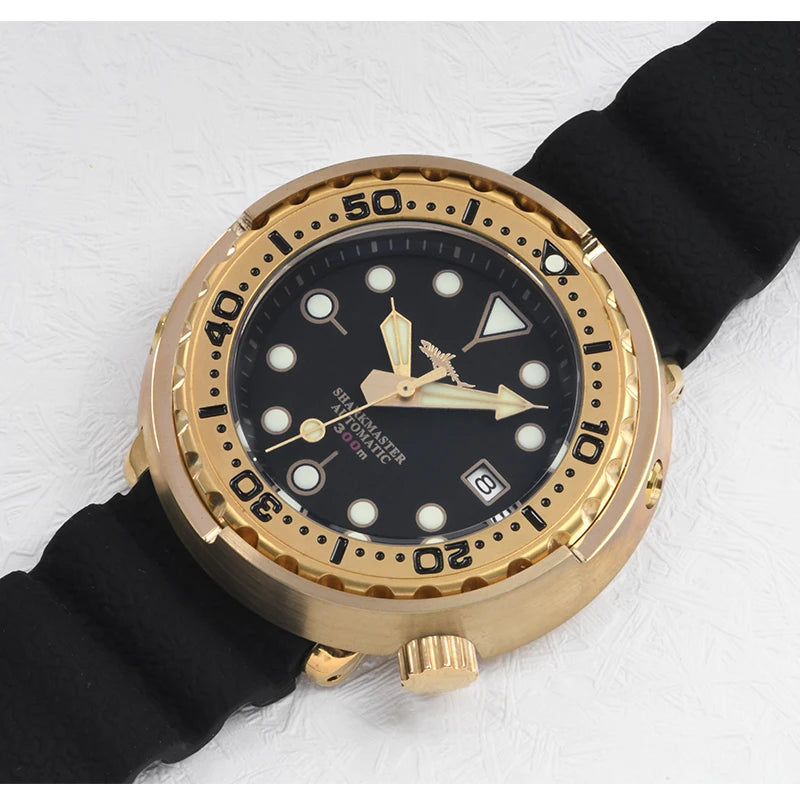 Bronze Tuna Can Watch 47MM Heimdallr H1 Ceramic 30ATM NH35 Diver Sapphire C3 Luminous