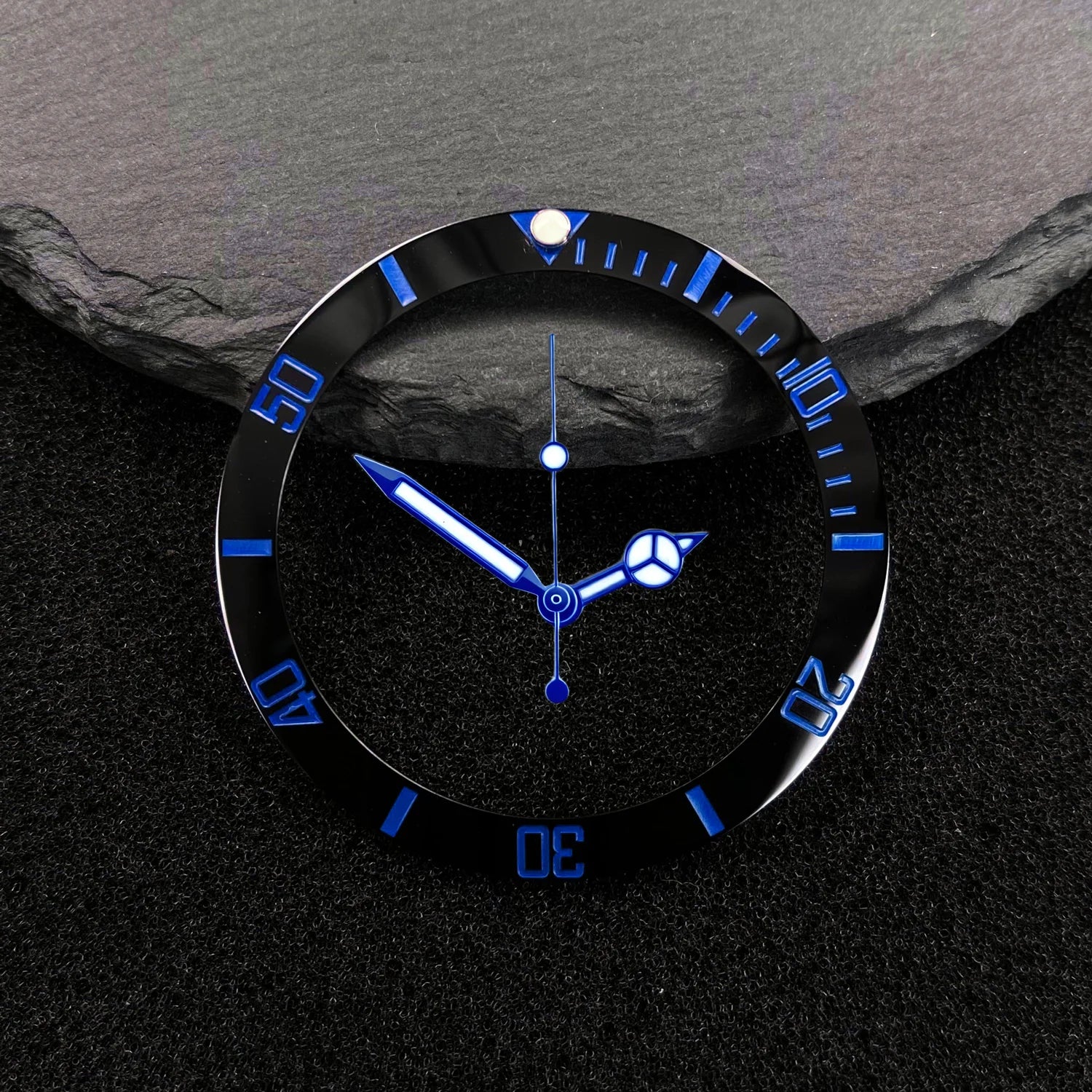 Submariner Bezel NH35 38mm bezel insert red Hands Watch Hands Blue Green Luminous Red Green Blue Hands For NH35/36/4R/7S Movement Watches Parts