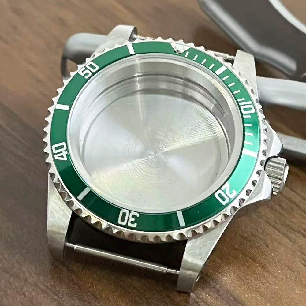 Retro Diver case 39mm,10bar waterproof stainless steel sapphire crystal case, suitable for NH34, NH35, NH36 mechanical movement accessories