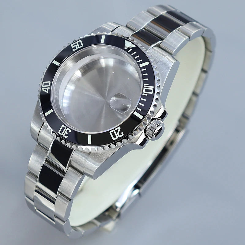 40MM Submariner watch case Eta2824 Sw200 PT5000 Sloping Bezel Sapphire GMT Yacht Master