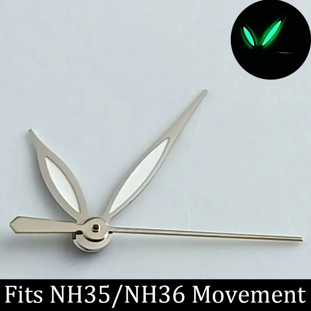 high-quality Watch accessories watch pointer NH series 35 NH36 hands green luminous suitable for N H35/ NH36 movement