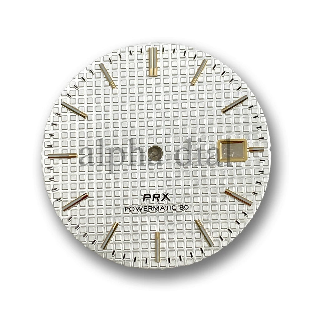 31.8mm Watch Dial No Logo Waffle Texture Thin Markers Watch Dial Mod Fit For PRX AP Seiko NH35/36 Movement Case Parts Hands Accessories