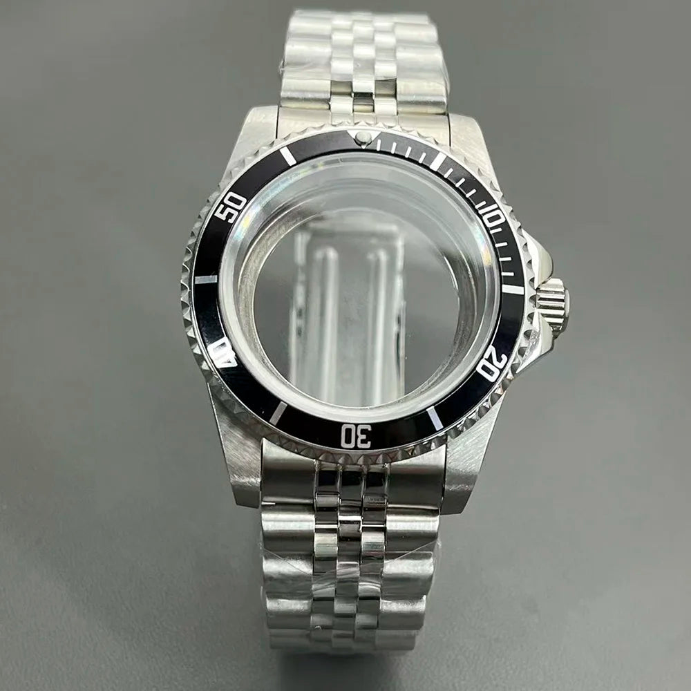 Retro Diver case 39mm,10bar waterproof stainless steel sapphire crystal case, suitable for NH34, NH35, NH36 mechanical movement accessories