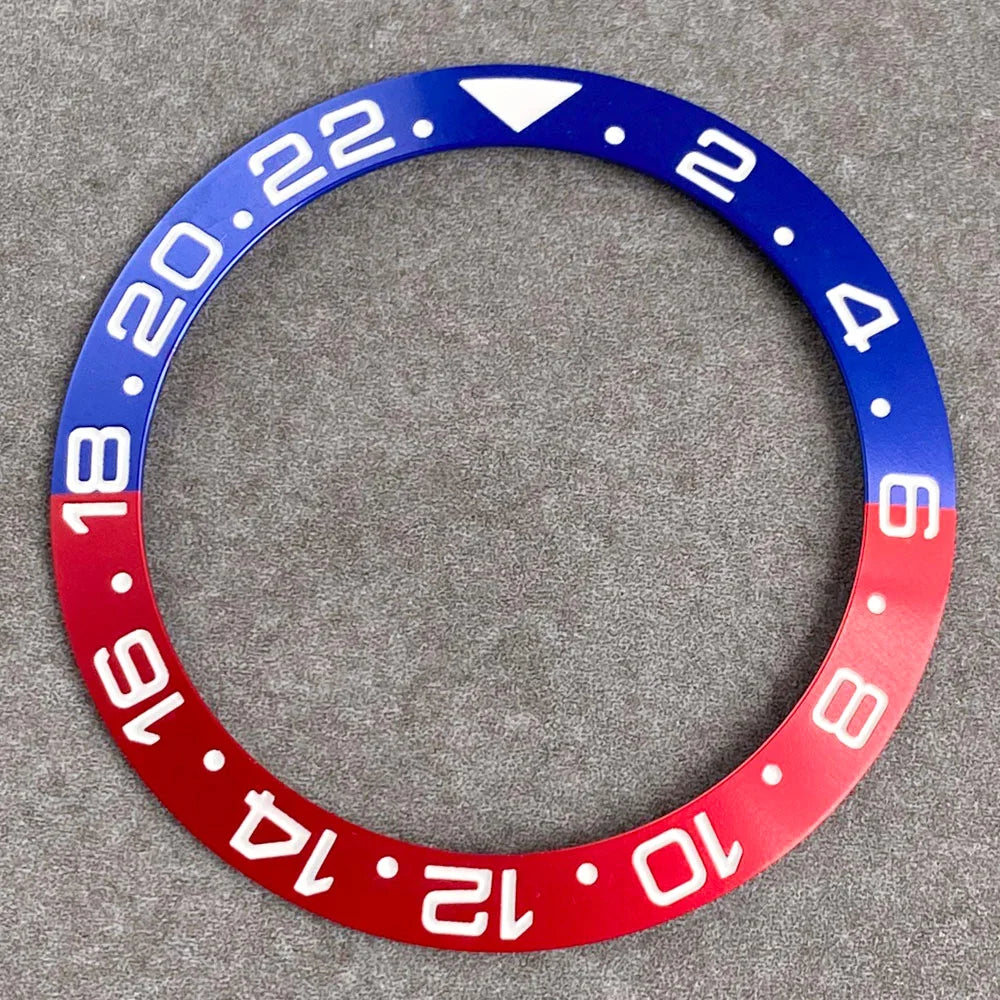 39.8mm*31.6mm Ceramic/Alloy Bezel Insert for GMT SUB SEA Steel Watch Slope Bezel Ring Dive Watch Mod