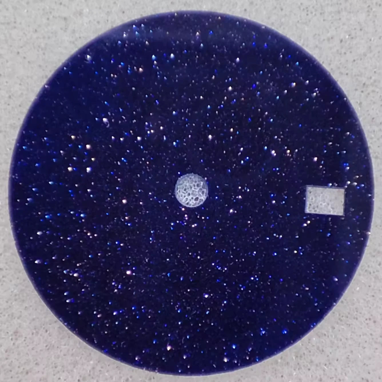 NH35 Starry dial 28.5mm made of sparkling starry blue-green malachite sandstone cut by CNC machine for NH35/36 movement