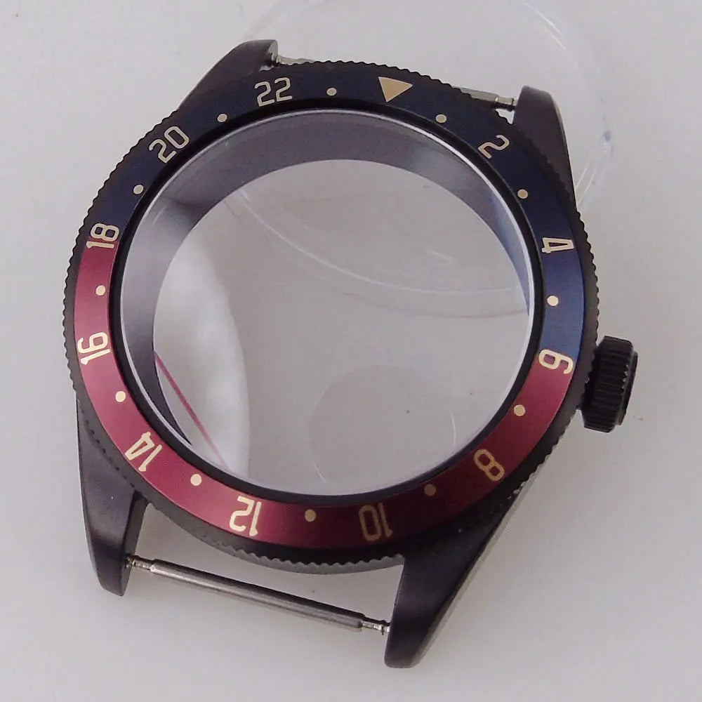 39mm PVd Black Rose Gold Dive Watch Case BB58 Mod 20BAR Waterproof Dome Sapphire Glass 39mm Black Bay Watch Case for NH34 NH35 NH36 NH70 ETA2824 PT5000 Watch Parts (Copy)