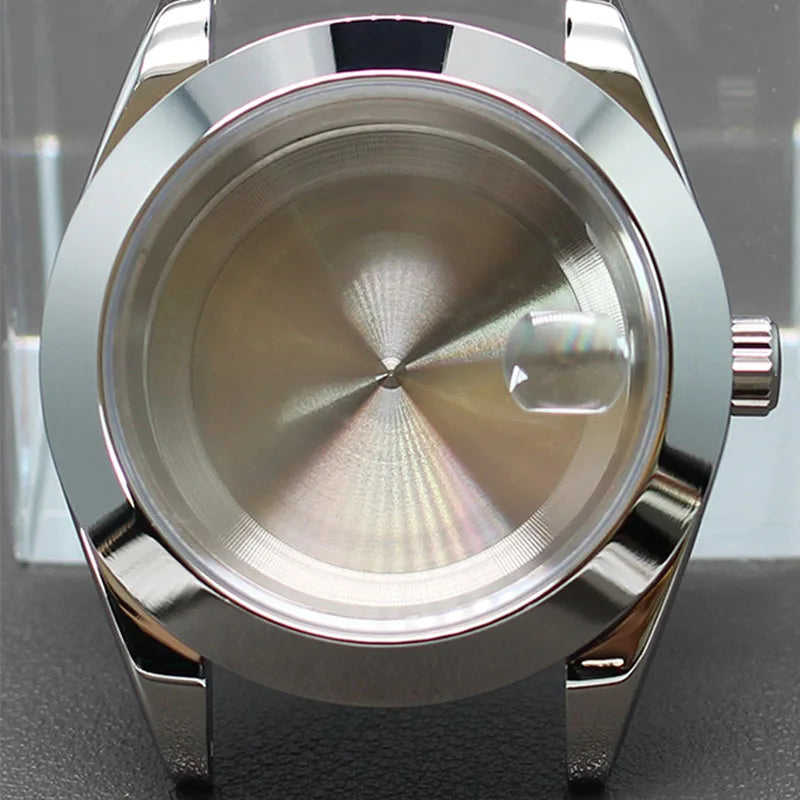 Explorer Watch Case 36mm/39mm Silver Rose Gold yellow Gold Two tone Sapphire 316L stainless Steel For Nh35 Nh36 NH34 NH38 Nh70 Miyota 8215 8285Movement
