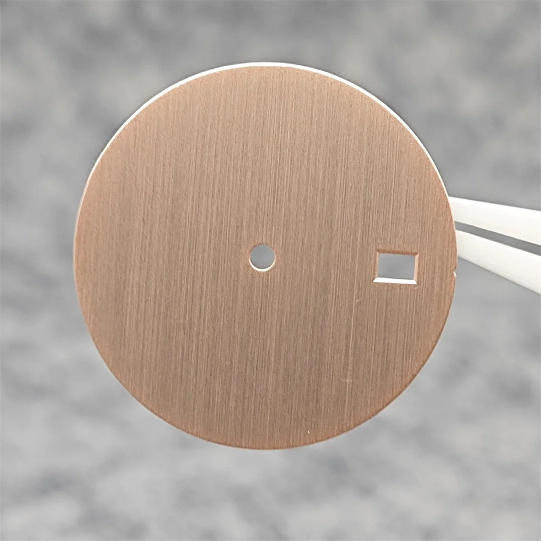 30.5mm Watch Dial DIY Vertical Texture Surface with Date Faces for PP Case Watch Accessories for NH35A / 4R35 Movement