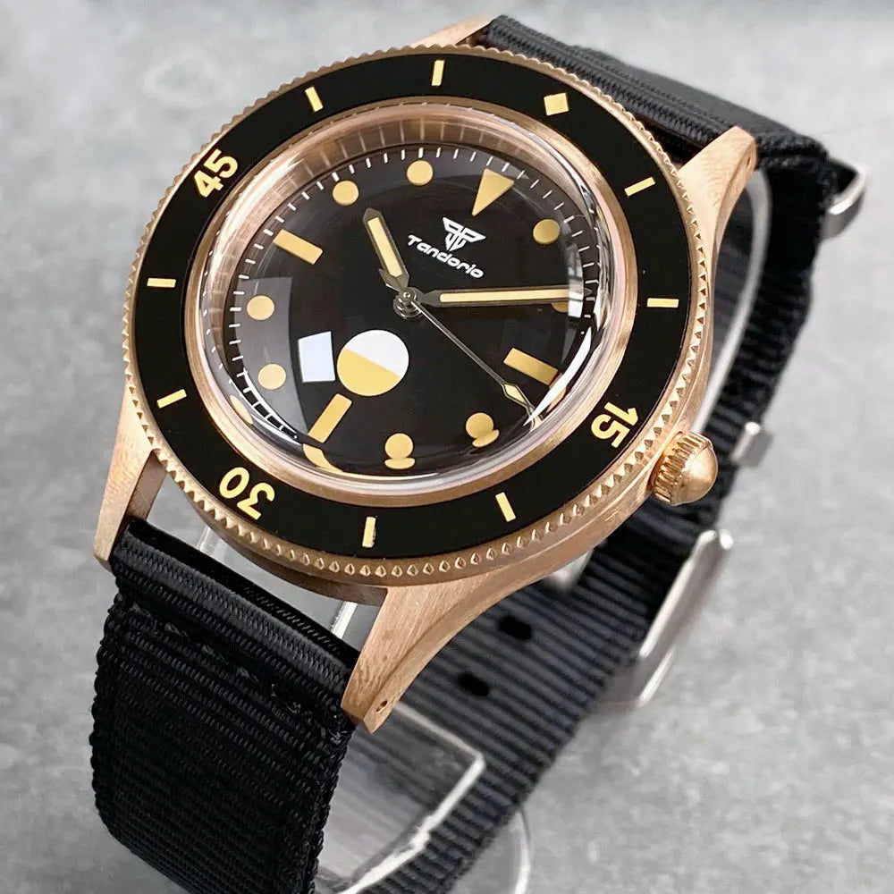 40mm MIYOTA 8215 Real Bronze Fifty FATHOMS Diver Tandorio TD234M Dome Sapphire 20ATM PT5000 NH35