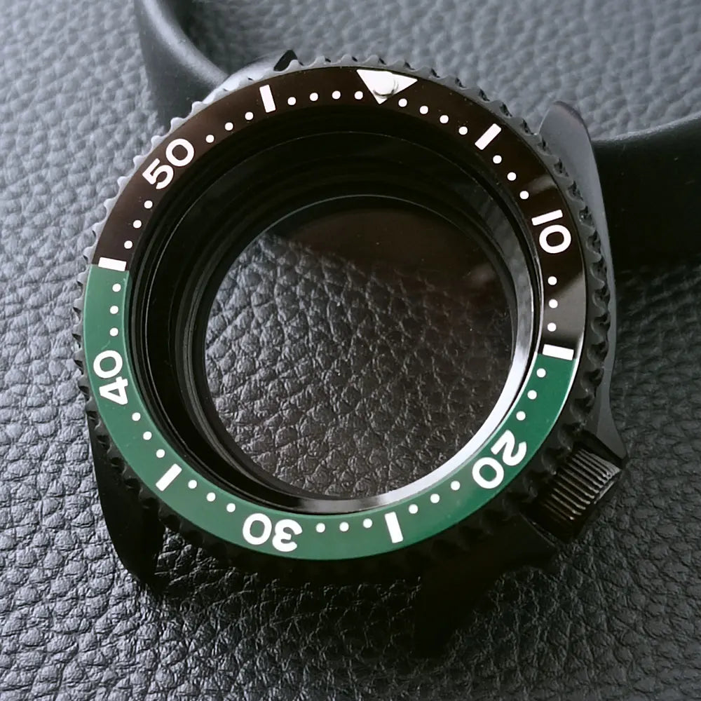 ブラック SKX007 ケース PVD 42mm サファイア NH35 Mod ケース Nh36