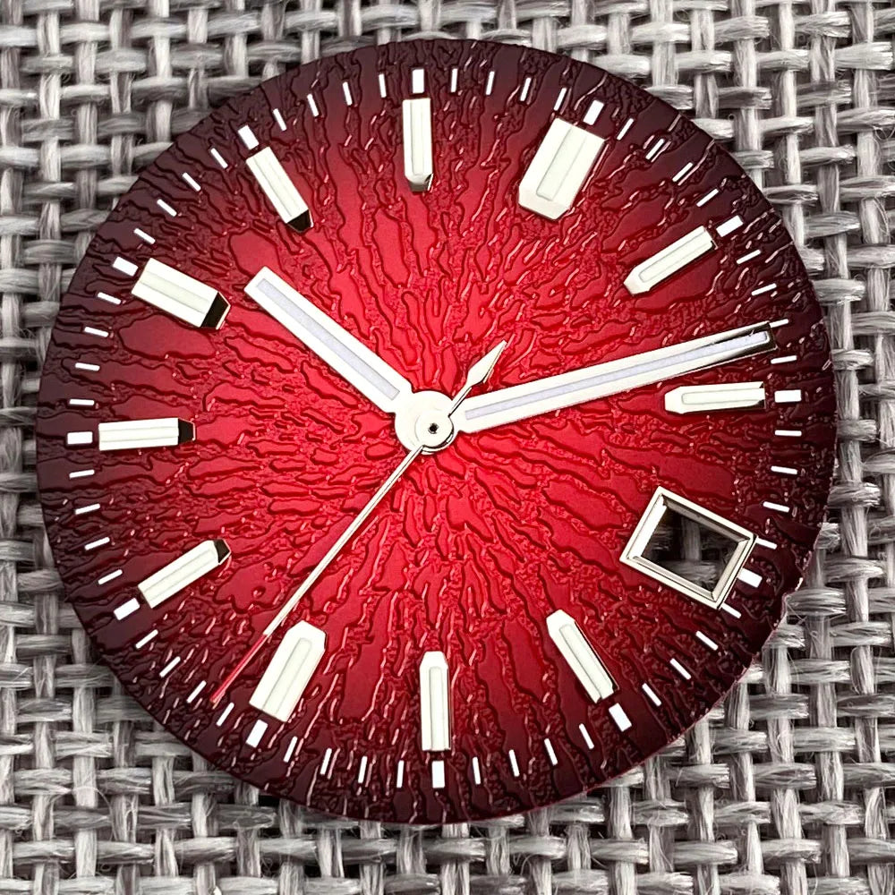 29mm Glossy Texture watch dial Luminous Fit NH35 NH36 Automatic Movement For Diving Men Watch Parts Accessories