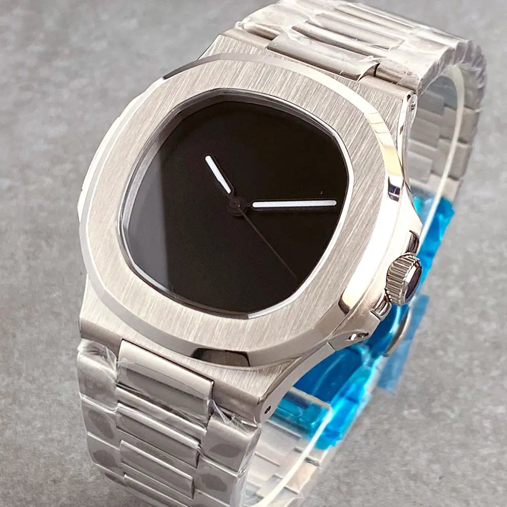 40mm Tandorio Nautilus Musou Style Dress Watch TD302M Sapphire Plain Japan NH35A Miyota 8215 PT5000 Automatic 10ATM GlassBack