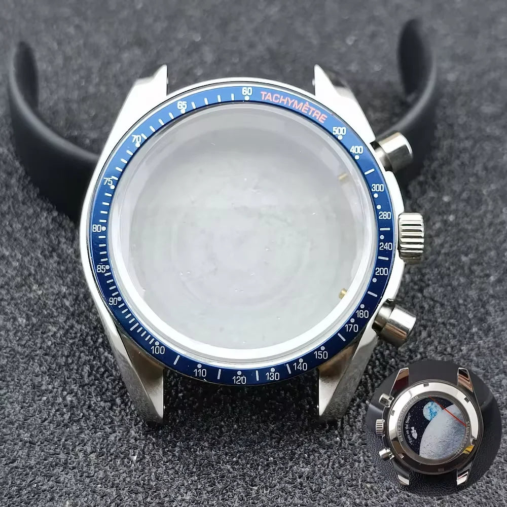39.7mm watches metal case FIT VK63 movement case watch accessories watch parts Fits 20mm strap Watch Box