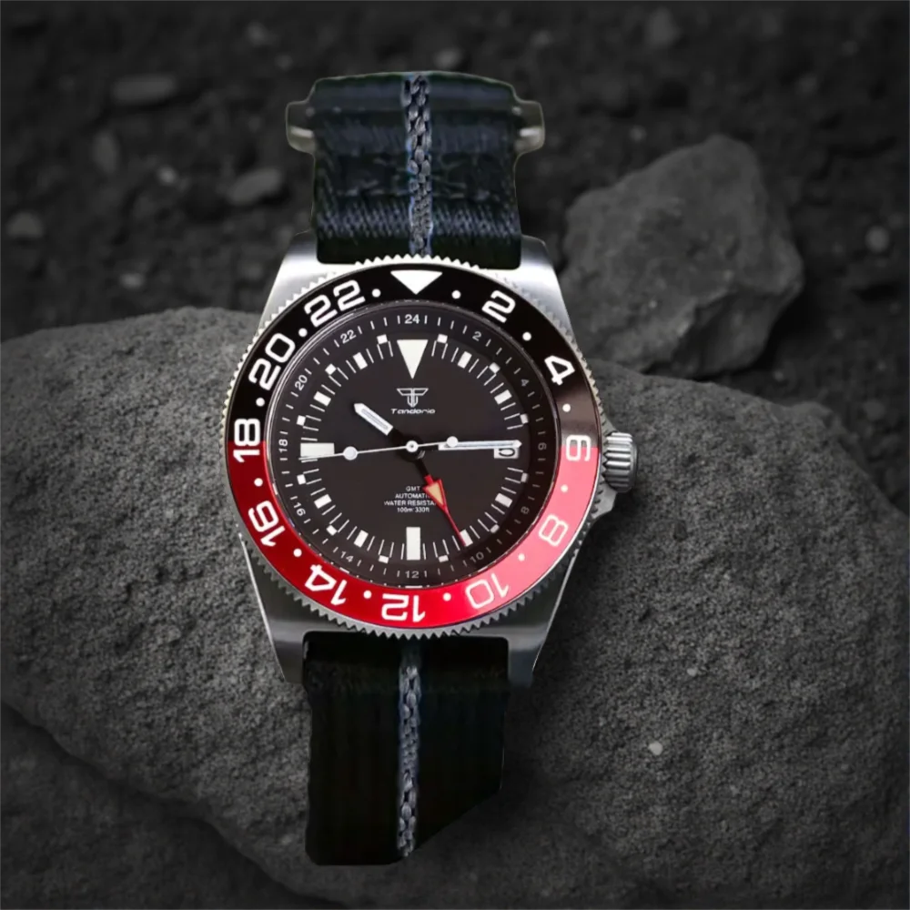 42mm Titanium Fxd Pelagos GMT Watch Tandorio TD267G T1 NH34A Automatic Watch for Men Sapphire 20Bar