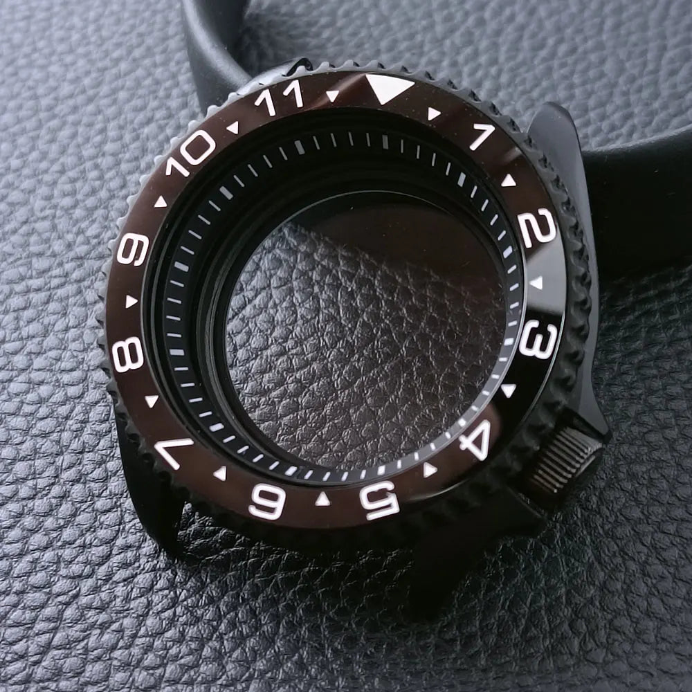 Black SKX007 Case PVD 42mm Sapphire NH35 Mod Case Nh36