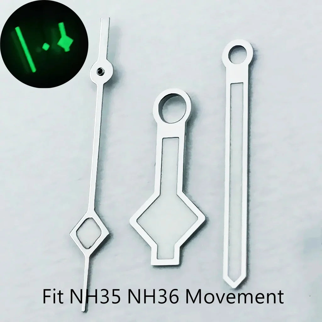 NH35Luminous Hands Snowflake Gold/Silver/Black/Rose Gold Watch Hand Watch Fit NH35 NH36A Miyota 82 Series ETA 2824 2836 Movement