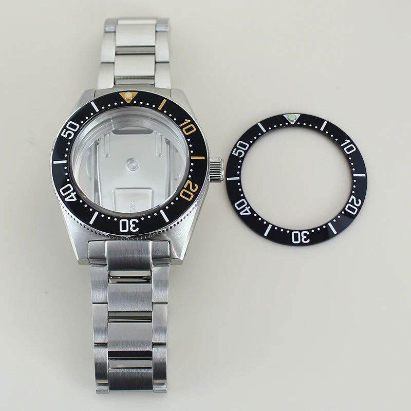 40.5mm Modified SPB143J1/SPB253J1 Black Tiger Whale Watch Case For Seiko NH35 NH34 NH36 NH38 Movement