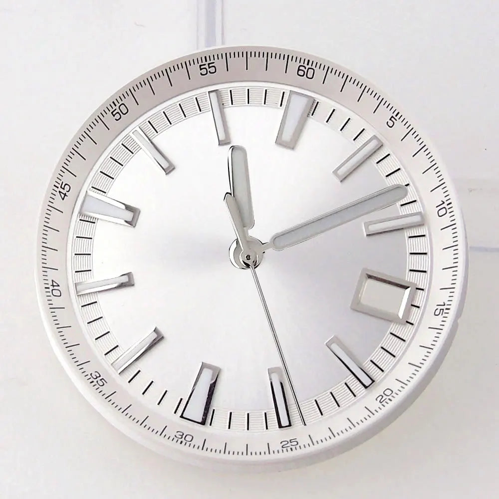 41mm Overseas Watch case NH34 NH35 NH36 NH70 NH72 Movement 33MM Dial Lume Hand Watch Part Mod Brush Finish Bracelet