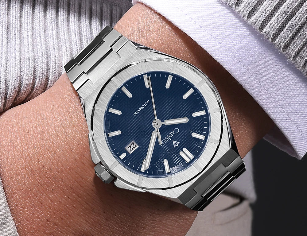 CADISEN Dress Watch C8242 40MM AR Sapphire NH35 Movt Royal Oak Mod