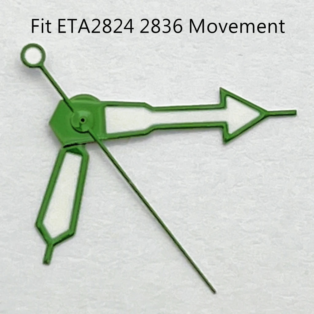 Watch Hands Green Luminous Fit NH35 NH36 ETA2824 2836 Miyota 8205 8215Mingzhu DG2813 3804 Movement Watch Accessories