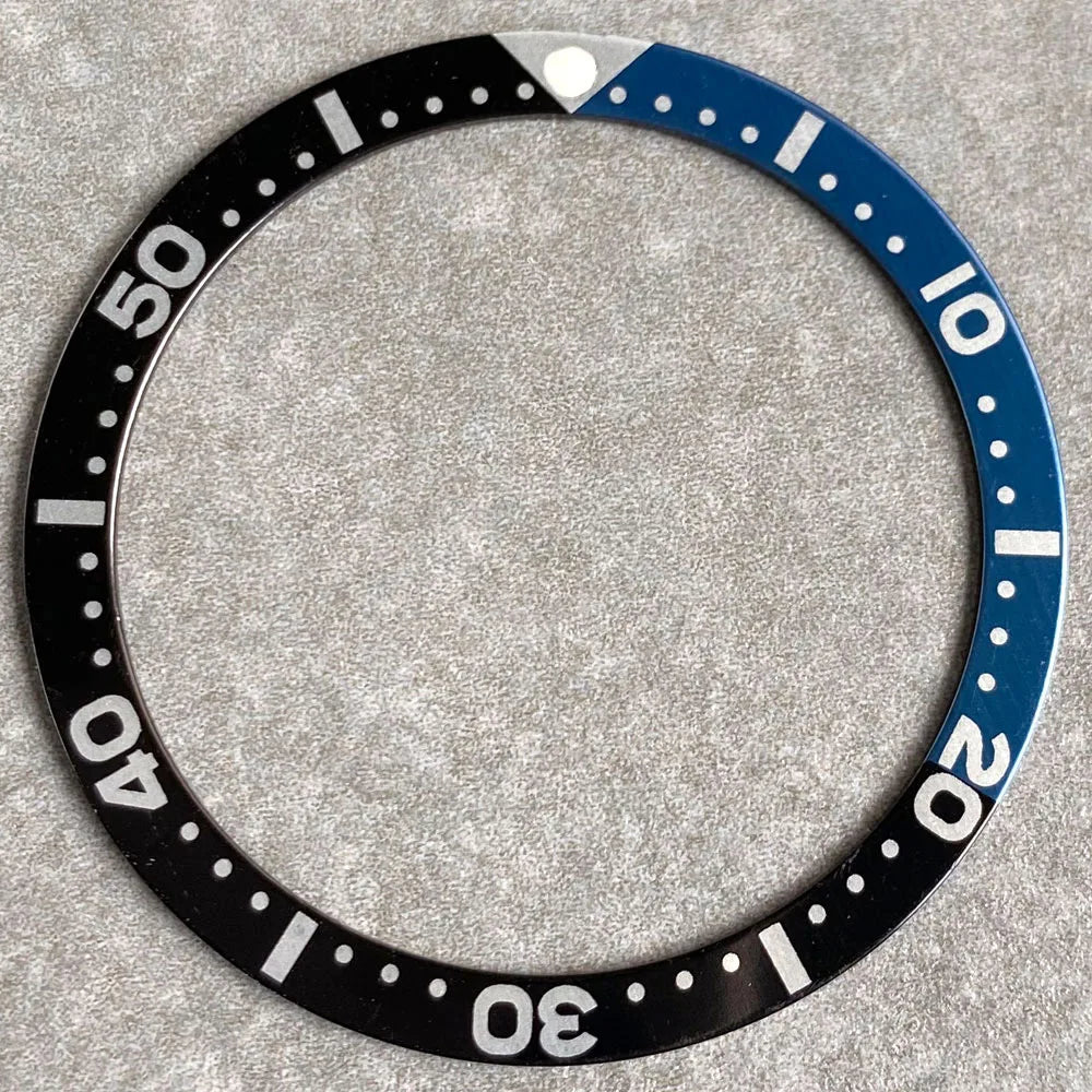 SKX007 bezel 38mm*31.5mm Watch Bezel Black/Blue/Green/Orange Aluminum Alloy Insert