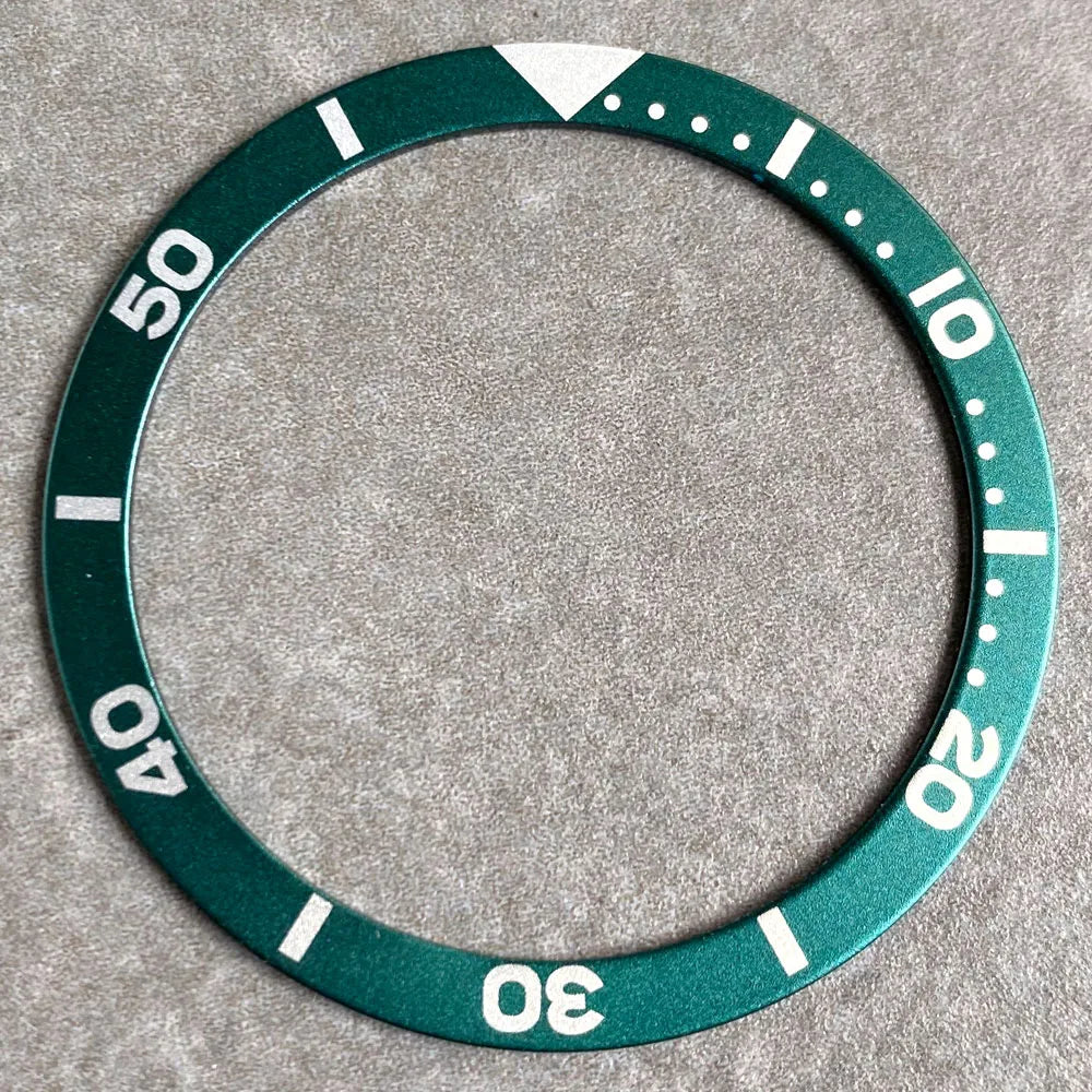 SKX007 bezel 38mm*31.5mm Watch Bezel Black/Blue/Green/Orange Aluminum Alloy Insert