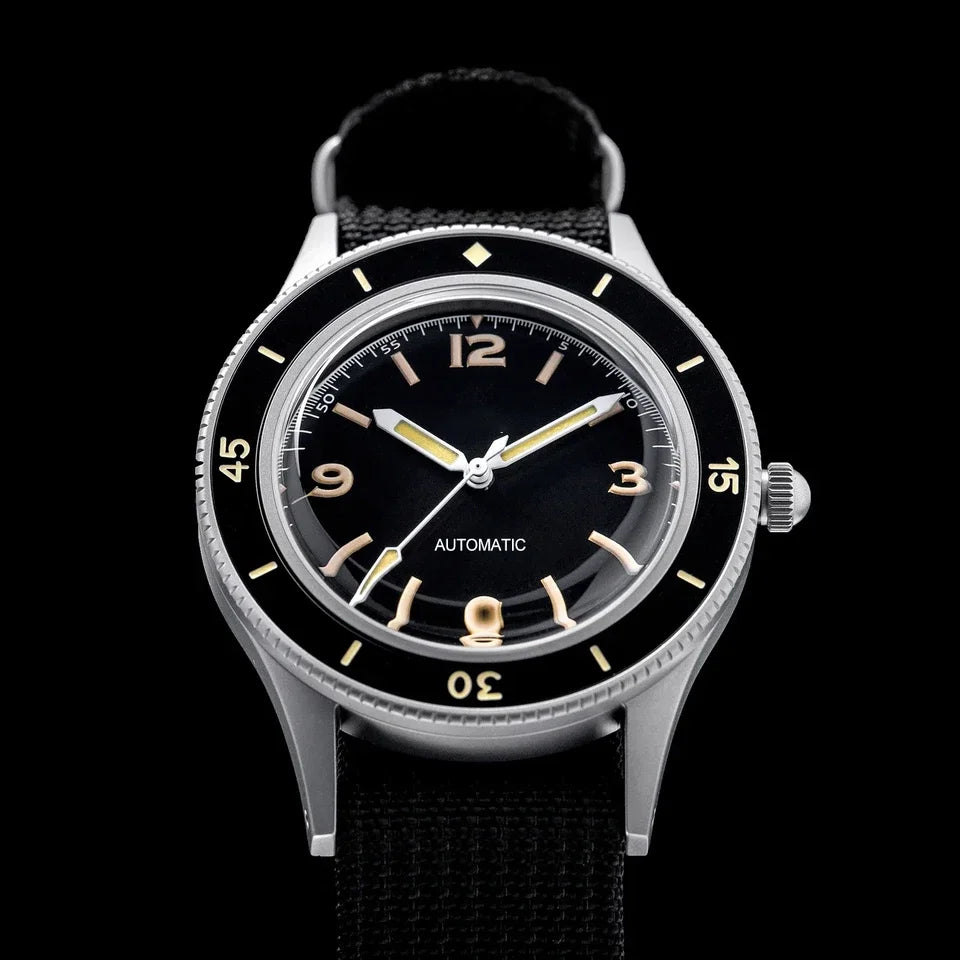Titanium Fifty Fathoms Mod 40mm Double Domed Sapphire Miyota 8215 Automatic 20ATM Diver