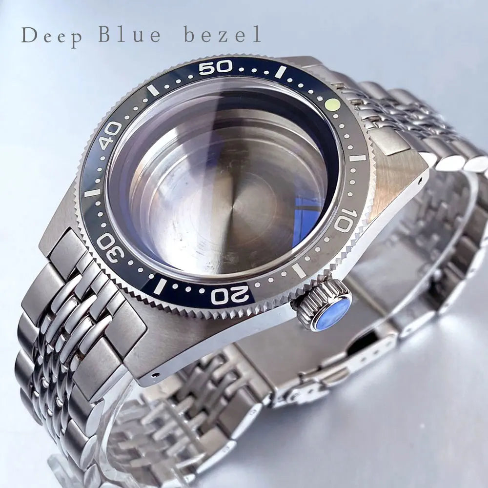 Tandorio 41mm 62MAS Diving Watch Case 300m Waterproof Sapphire Crystal Glass For NH34 NH35 NH36 NH38 ETA2824 Movement