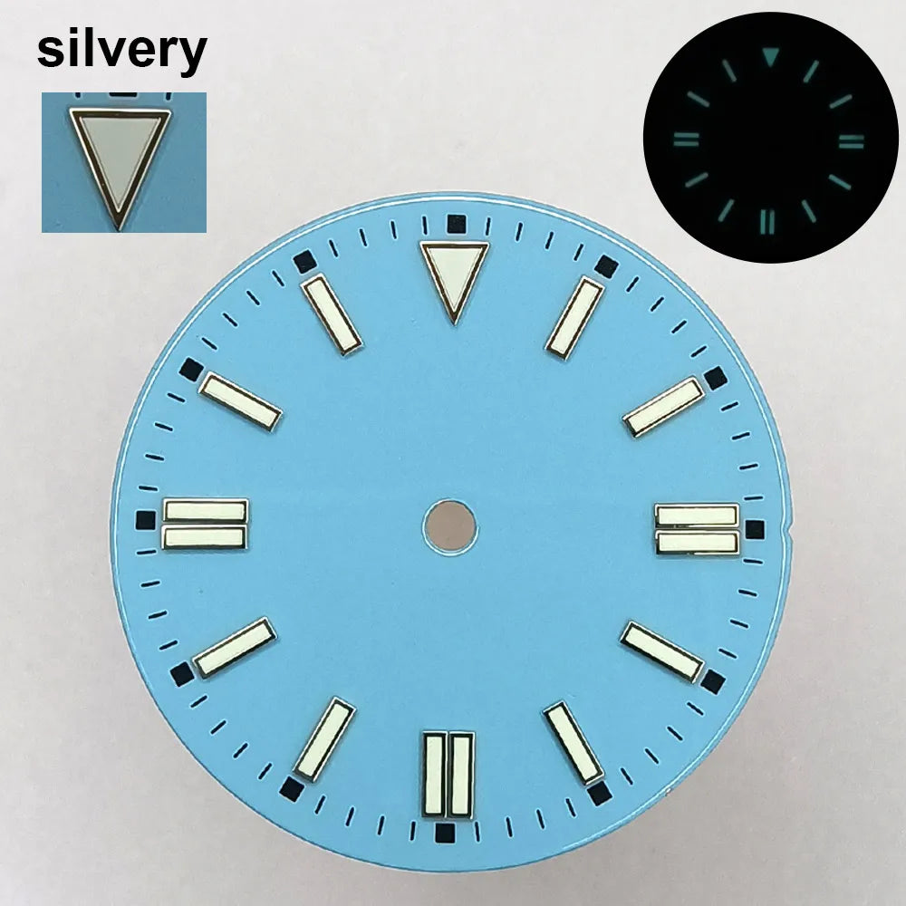 151 type of dials Submariner 28.5mm dial with calendar window suitable for NH35 movement luminous dial can support DIY dial customization name/logo