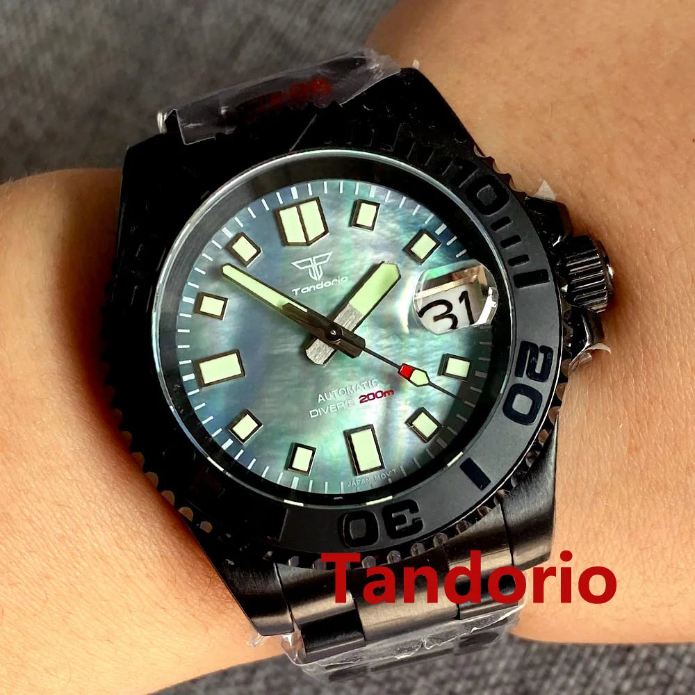 Tandorio TD265 40mm MOP PVD Yacht-Master Submariner Sapphire Japan