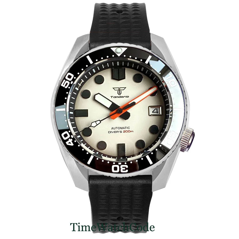 Tandorio SBDX001 20BAR Diving Watch TD236 NH35 Sapphire 43mm Panda Luminous