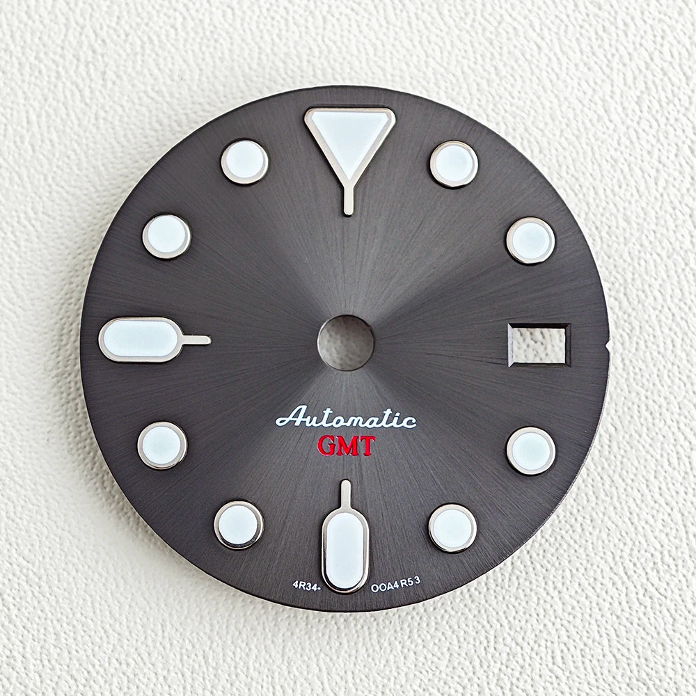 28.5mm SKX007 watch dial NH34 NH35 NH36 automatic SRP Green Luminous Custom logo