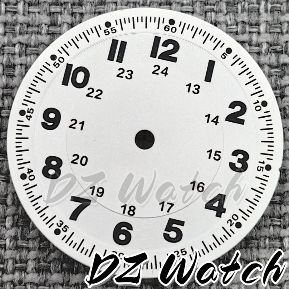 NH35 New 29mm Black/White/Green/Blue Pilot Style Watch Dial Face Set Arabic Numerals Fit NH36 ETA2824 PT5000 Automatic Movement