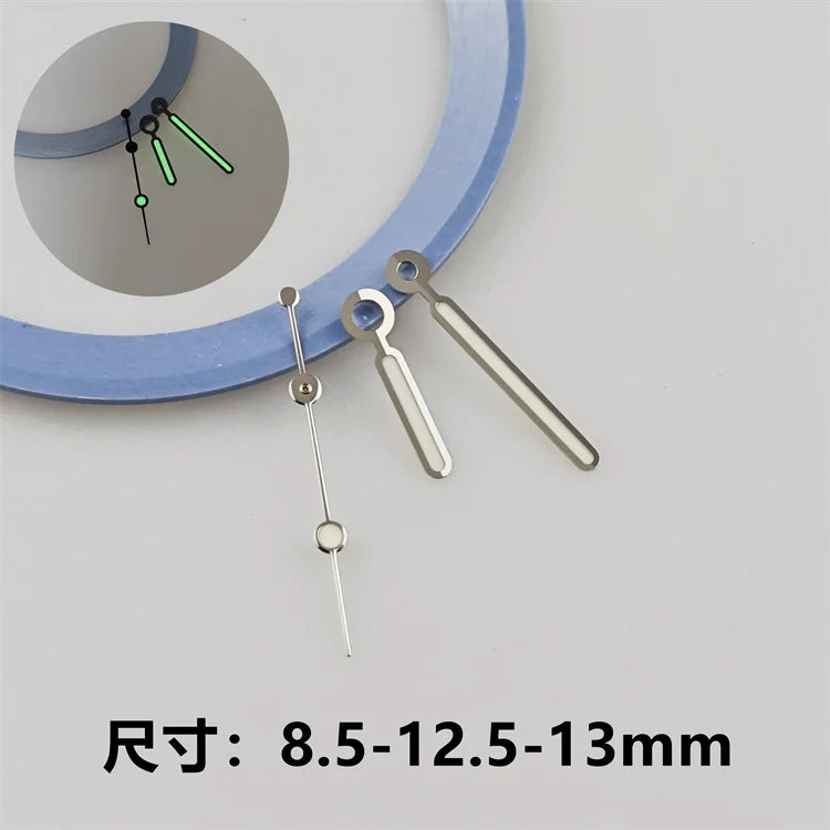 28.5mm Watch Dial Ocean Star Surface Single / Double Calendar Watch Faces Green Luminous Watch Accessory for NH35/NH36 Movement