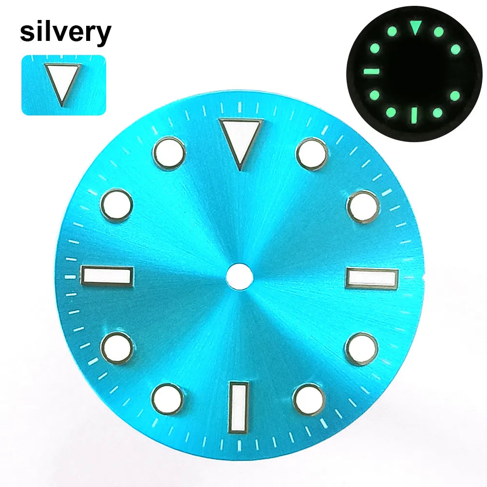 151 type of dials Submariner 28.5mm dial with calendar window suitable for NH35 movement luminous dial can support DIY dial customization name/logo