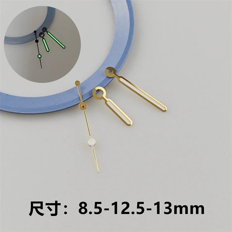 28.5mm Watch Dial Ocean Star Surface Single / Double Calendar Watch Faces Green Luminous Watch Accessory for NH35/NH36 Movement