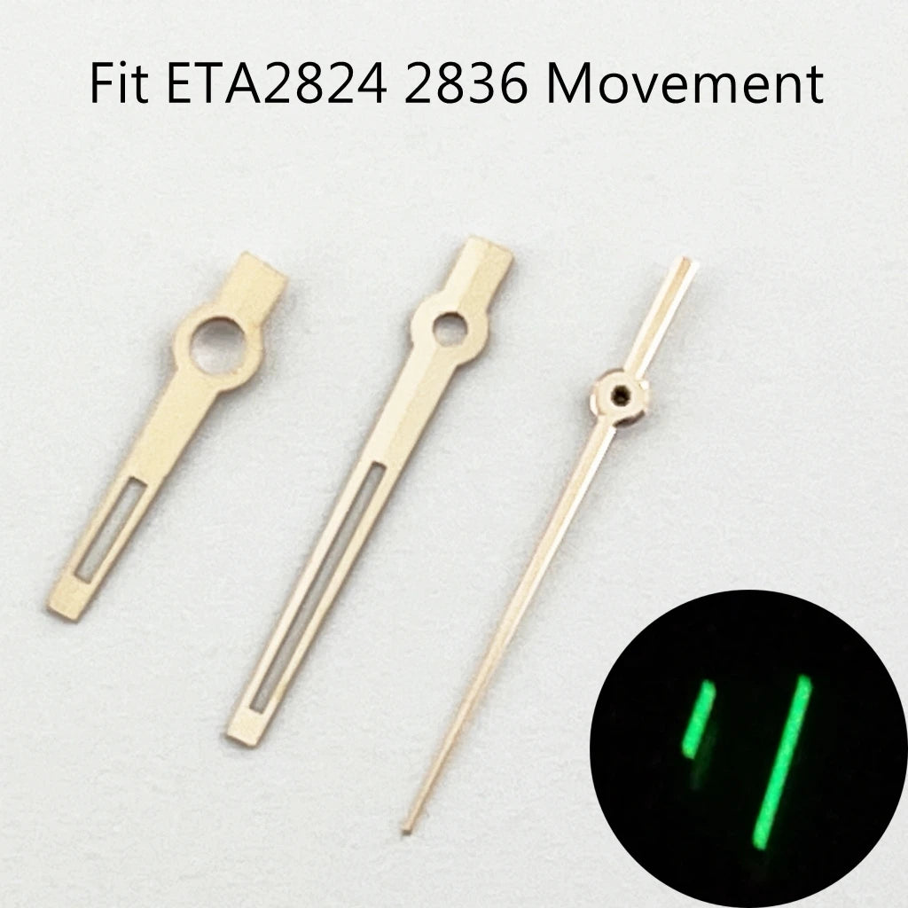 NH35 Silver/Rose gold Watch Luminous Hands Fit NH35 NH36 ETA2836 2824 DG2813 3804 Miyota8215 8205 821A Movement Automatic