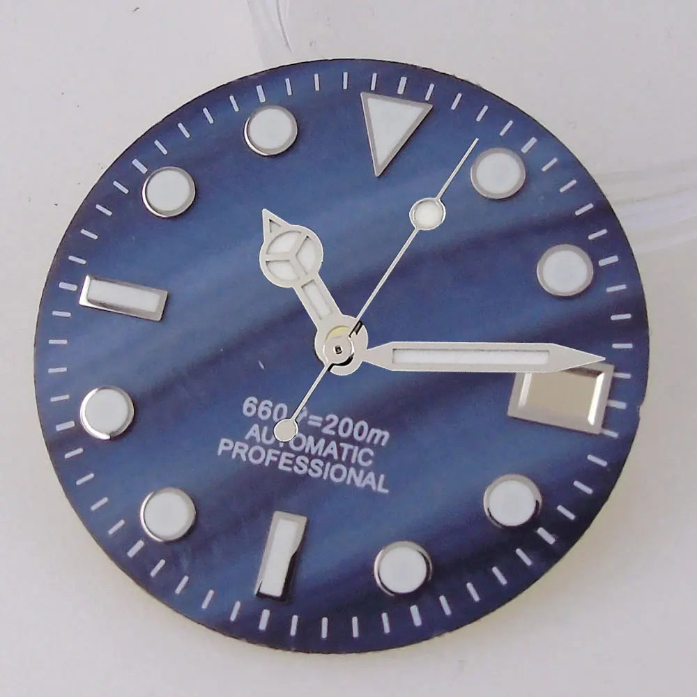SUB MOP Watch Dial 29mm para sa NH 35 NH 36 D iver na Mga Bahagi ng Relo Itim/Kahel/Puti 3.8/3 dial feet Berde Luminous