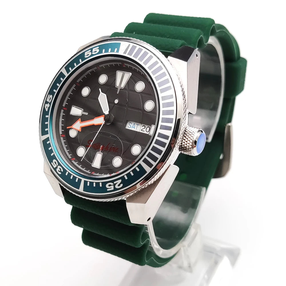 Samurai Diver 42mm NH36A Watch Sapphire Crystal 10Bar Luminous Kanagawa DIal