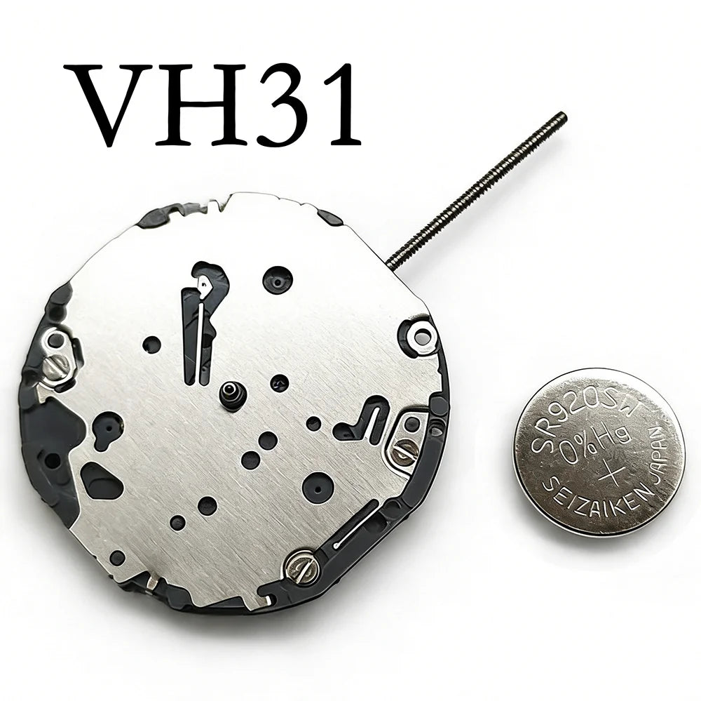 36mm Quartz Titanium Watch Case Pilot For Seiko VH31 Quartz Movement Sapphire 10BAR