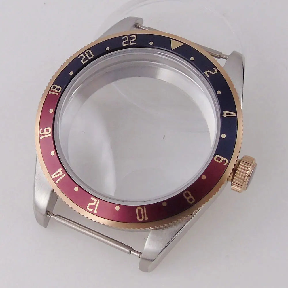 39mm Dive Watch Case BB58 Mod 20BAR Waterproof Dome Sapphire Glass 39mm Black Bay Watch Case for NH34 NH35 NH36 NH70 ETA2824 PT5000 Watch Parts