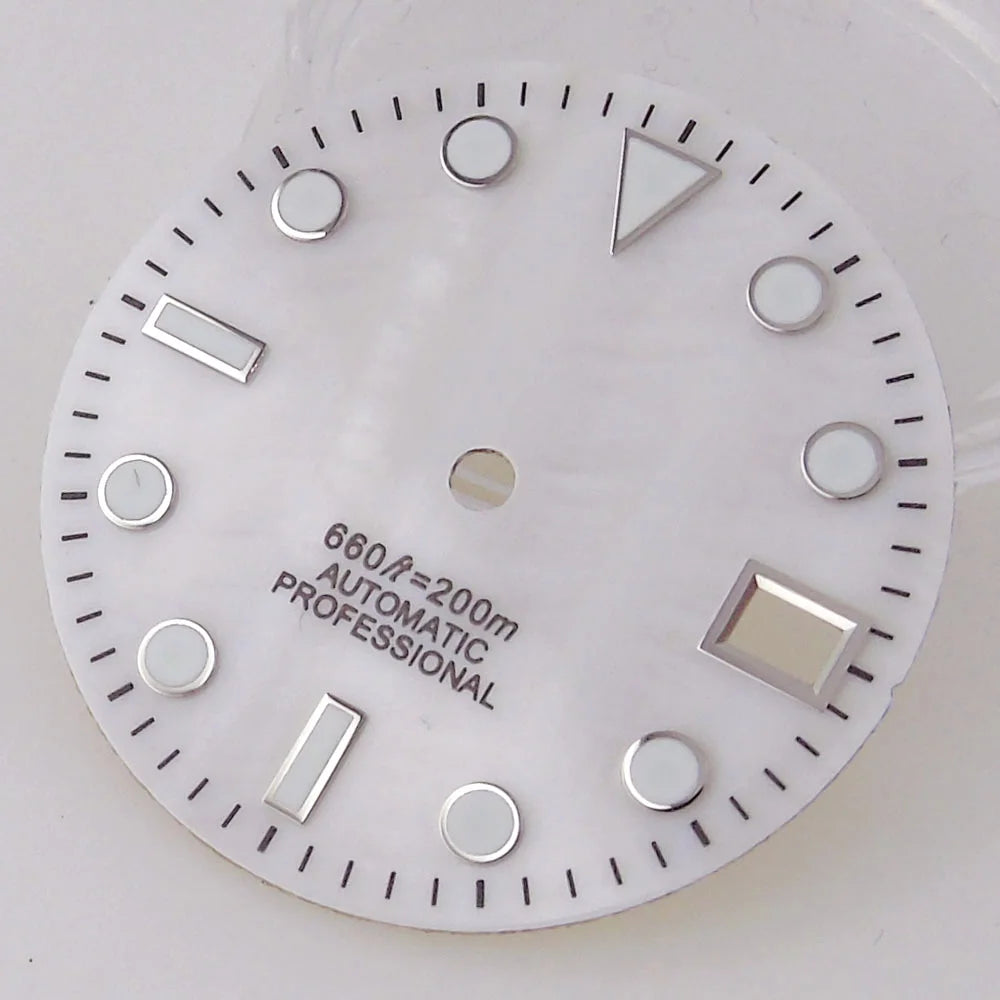 SUB MOP Watch Dial 29mm para sa NH 35 NH 36 D iver na Mga Bahagi ng Relo Itim/Kahel/Puti 3.8/3 dial feet Berde Luminous