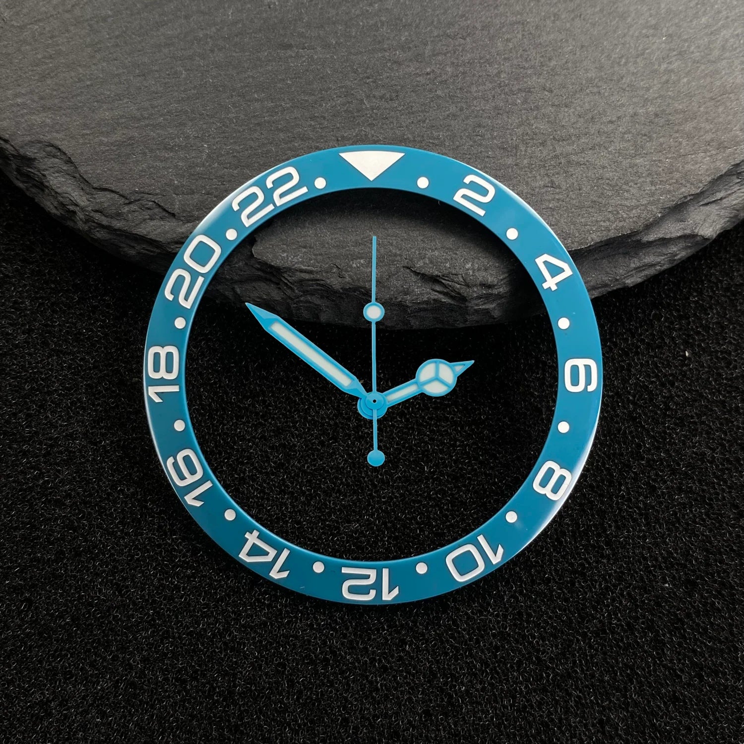 Submariner Bezel NH35 38mm bezel insert red Hands Watch Hands Blue Green Luminous Red Green Blue Hands For NH35/36/4R/7S Movement Watches Parts