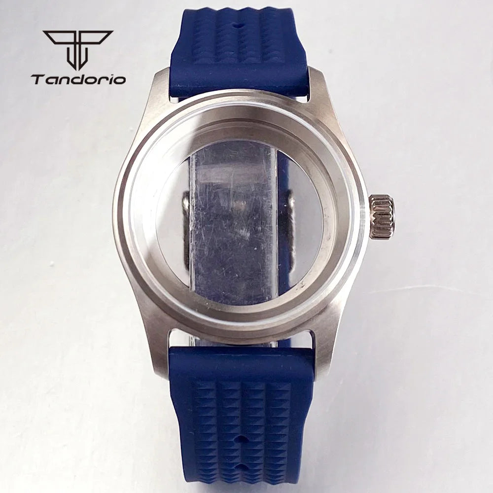 Pilot Watch Case Stainless Steel 36mm/39mm +Watchband Sapphire Fit NH34 NH35 NH36 ETA2824 PT5000 Miyota8215 821A Movt