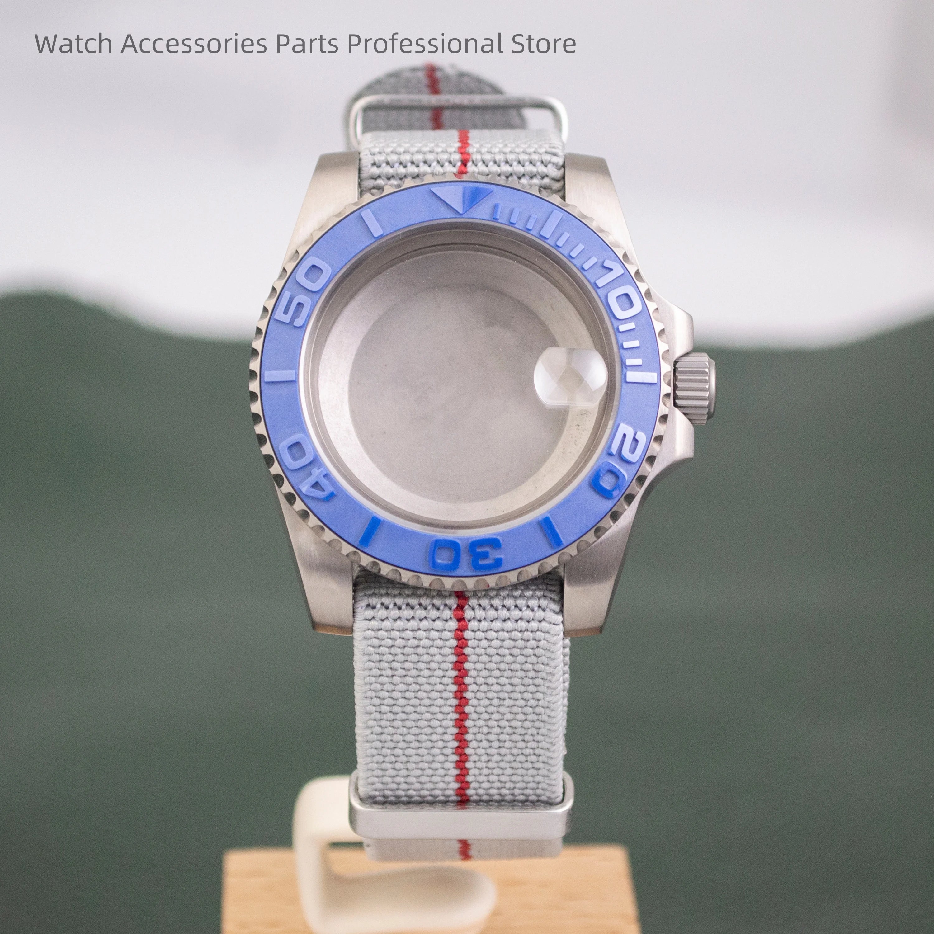 40mm Titanium Watch Case Nylon Strap Sapphire For ETA2824 PT5000 NH35 NH36 SUB GMT Watch Accessories