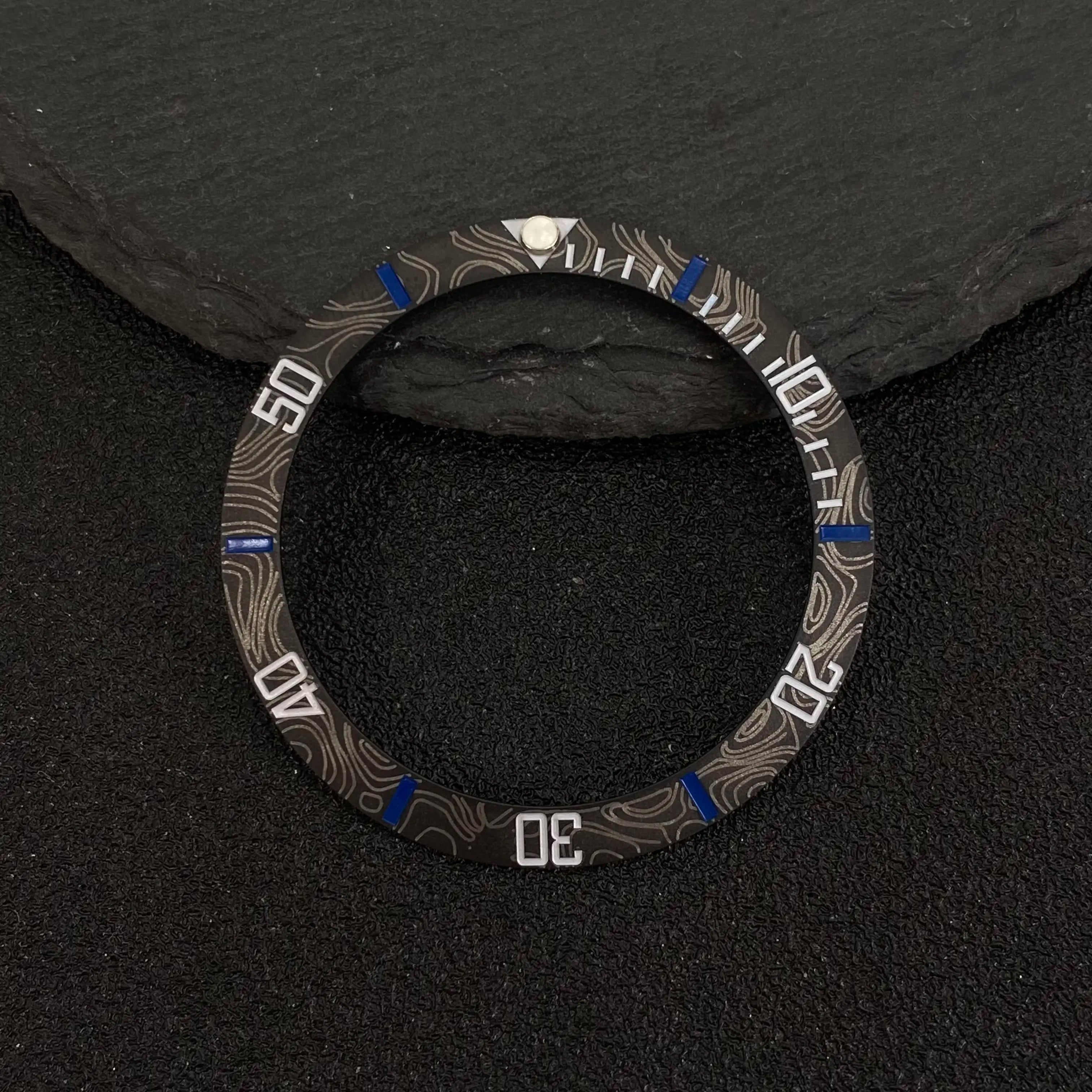 Submariner Bezel NH35 38mm bezel insert red Hands Watch Hands Blue Green Luminous Red Green Blue Hands For NH35/36/4R/7S Movement Watches Parts