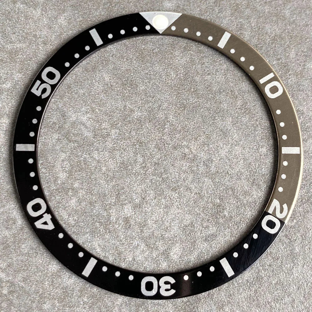 SKX007 bezel 38mm*31.5mm Watch Bezel Black/Blue/Green/Orange Aluminum Alloy Insert