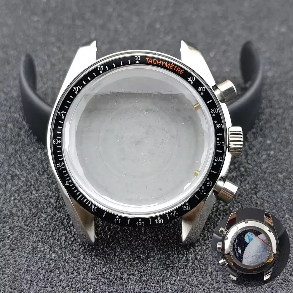 39.7mm watches metal case FIT VK63 movement case watch accessories watch parts Fits 20mm strap Watch Box