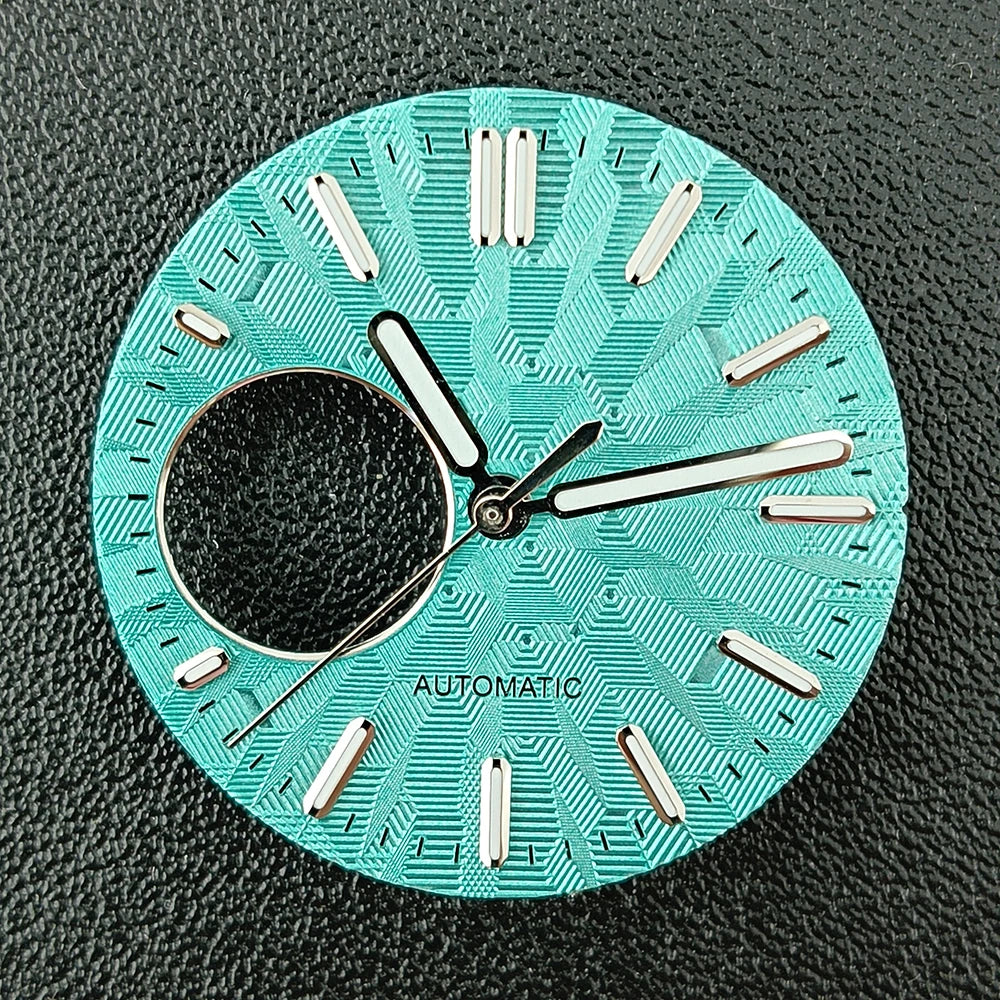 NH38 Watch Dial man watch Custom logo dial green luminous suitable for NH38 movement watch accessories